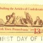Drafting Articles Confederation 13 cent Stamp American Bicentennial Issue FDI SC 1726 First Day