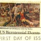 Herkimer at Oriskany Frederick Jahn 13 cent American Bicentennial Issue FDI SC 1722 First Day Issue