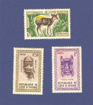 Ivory Coast 3 stamps