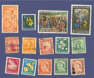 New Zealand 14 stamps