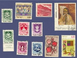 Israel 11 stamps Packet No 1383