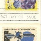 Space Issue 10 cent Stamps Complete Set FDI First Day Issue