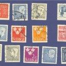 Sweden 13 stamps
