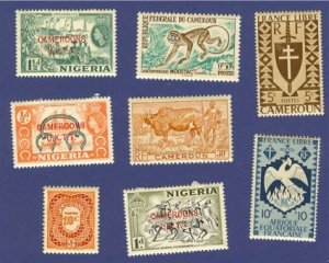 Cameroon French Colony  8 stamps