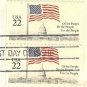Flag Over the Capitol Building 22 cent Stamp Vertical Pair FDI SC 2U6 First Day Issue