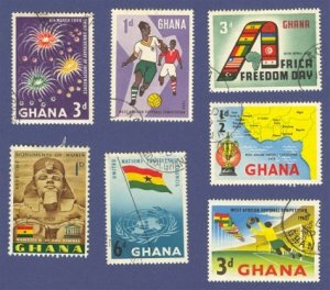 Ghana 7 stamps