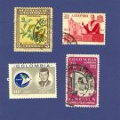 Columbia 4 stamps