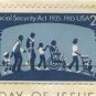Social Security 50th Anniversary 22 cent Stamp FDI SC 2153 First Day Issue