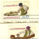 Skilled Hands for Independence Complete Set 4 stamps American Bicentennial Issue FDI First Day Issue