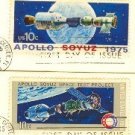 Apollo Soyuz Space Issue Complete Set 2 Stamps FDI First Day Issue