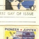 Space Issue Complete Set 2 Stamps FDI First Day Issue