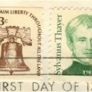 Sylvanus Thayer 9 cent Stamp Great Americans Issue FDI SC 1852 First Day Issue