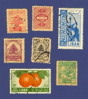 Lebanon 7 stamps