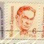 Walter Lippmann 6 cent Stamp Vertical Pair Great Americans Issue FDI SC 1849 First Day Issue