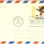 US Airmail Bicentennial Eagle Weathervane 18 cent FDI First Day Issue Postal Card SC UXC15