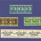 United States Stamps 4 Sets of Horizontal strip of 3  Packet No 34643