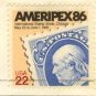 Ameripex 86 International Stamp Show Chicago 22 cent FDI SC 2145 First Day Issue