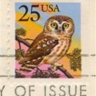 Owl Stamp 25 cent FDI SC 2285 First Day Issue Owl and Groesbeck Booklet Issue