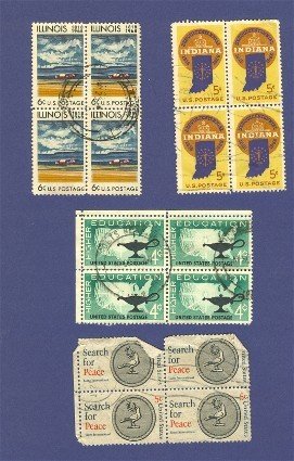 United States Stamps 4 Sets of Blocks of 4 Packet No 15634