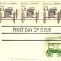Buckboard Coil Stamp 4.9 cent FDI SC 2124 First Day Issue Strip of 3 Transportation Issue