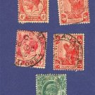 Straits Settlements 5 Stamps from 1903 to 1922  Packet No 1601