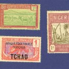 French Colonies  3 Stamps   Packet No 2737