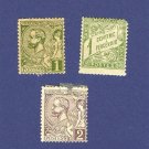 Monaco 3 Stamps from 1891 to 1922  Packet No 2589
