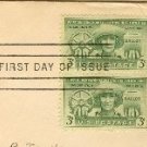 Puerto Rico Election 3 cent Stamp Vertical Pair FDI SC 983 First Day Issue