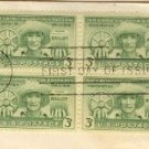 Puerto Rico Election 3 cent Stamp block of 4 FDI SC 983 First Day Issue