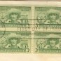 Puerto Rico Election 3 cent Stamp block of 4 FDI SC 983 First Day Issue