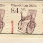 Wheel Chair Coil Stamp 8.4 cent FDI SC 2256 First Day Issue Strip of 3 Transportation Issue