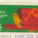 Love You Stamp 25 cent FDI SC 2398 First Day Issue