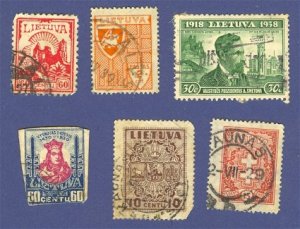 Lithuania 6 stamps