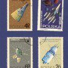 Poland 4 Space Stamps
