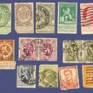 Belgium 13 Stamps from 1905 to 1915  Packet No 4726