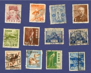Japan 12 stamps Packet No 1466