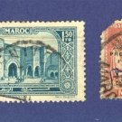 Morocco 2 stamps from 1914 to 1921