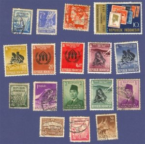 Indonesia Packet No 1391 with 17 stamps