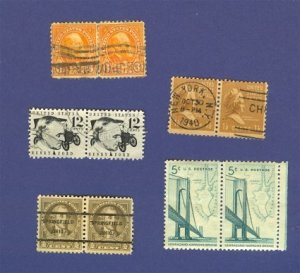 United States Stamps 5 Sets Horizontal Pairs Packet 22641