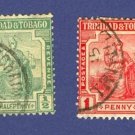 Trinidad and Tobago  2 Stamps 1913 to 1914