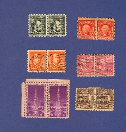 United States Stamps 6 Sets Horizontal Pairs Packet 27629