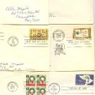 1960s 12 FDI American Credo Alliance for Progress Christmas Homemakers First Day Issue Packet