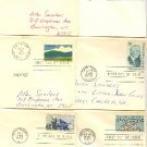 1960s 9 FDI John Muir Civil War Centennial Montgomery Blair First Day Issue Packet