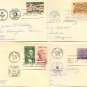 1950s 4 FDI Monroe Intl Geophysical Fort Ticonderoga Lincoln Sesquicentennial First Day Issue Packet