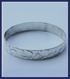 Sterling Silver Bangle Bracelet  No.02