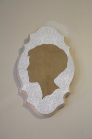 handmade silhouette plaque