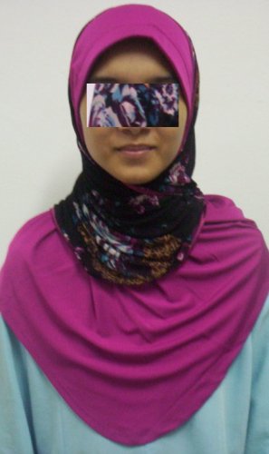 New~Split Kuwaiti Hijab~Amira~Mona~Muslim/Islamic Head Scarf~Tudung~Kleidung (ID 3428-P)