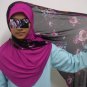 New~Split Kuwaiti Hijab~Amira~Mona~Muslim/Islamic Head Scarf~Tudung~Kleidung (ID 3428-P)