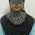 New~Split Kuwaiti Hijab~Amira~Mona~Muslim/Islamic Head Scarf~Tudung~Kleidung (ID 3428-BW)