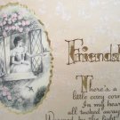 Buzza Company Friendship Framed Lithograph Lady Birds
